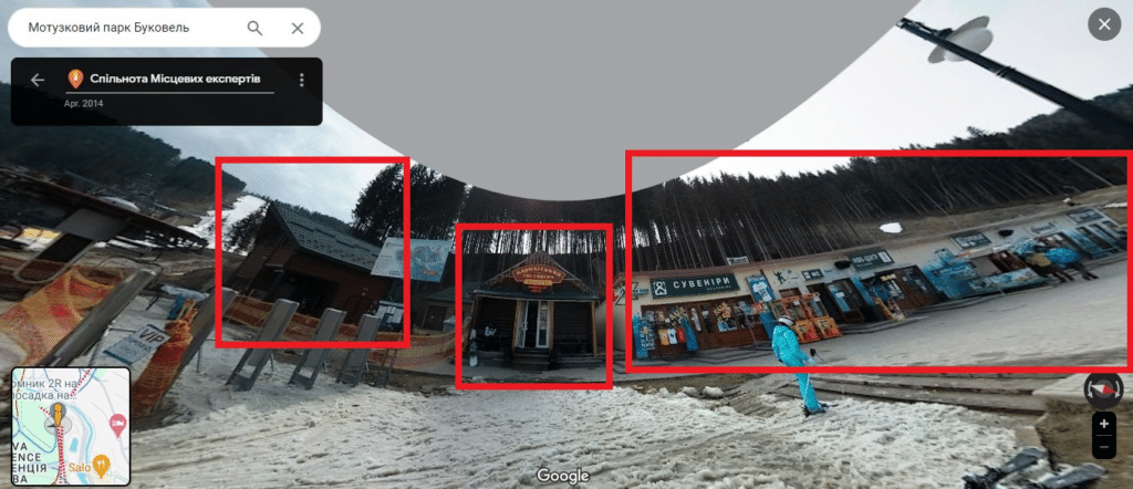 Skifahren in der Ukraine/Bukovel: Die Wahrheit hinter dem viralen Video – mimikama.org Screenshot Google