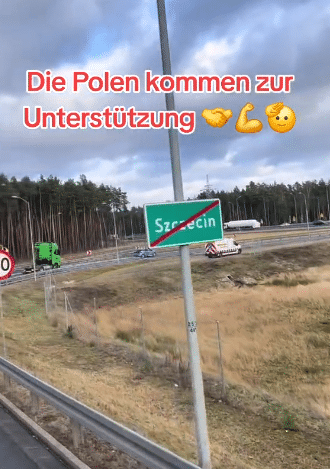 Video aus Polen wird irreführend mit deutschen Bauernprotesten verknüpft – mimikama.org Screenshot soziale Medien