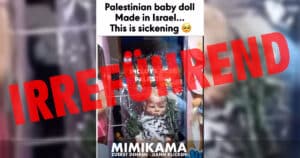 Blutige palästinensische Babypuppen aus Israel? Nein, Kunstprojekt!