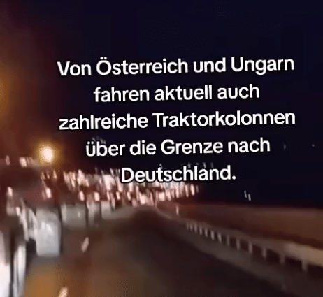 Bauernprotest: Wahrheit über das Video aus Koblenz – mimikama.org Screenshot soziale Medien vom Video
