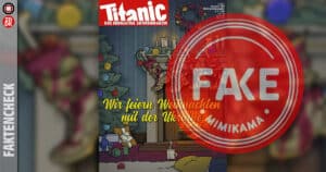 Angebliche „Titanic“-Titelseite mit ukrainischen Stiefeln ist gefälscht