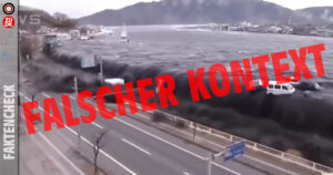 Irreführende Nutzung von Tsunami-Aufnahmen aus 2011 in sozialen Medien