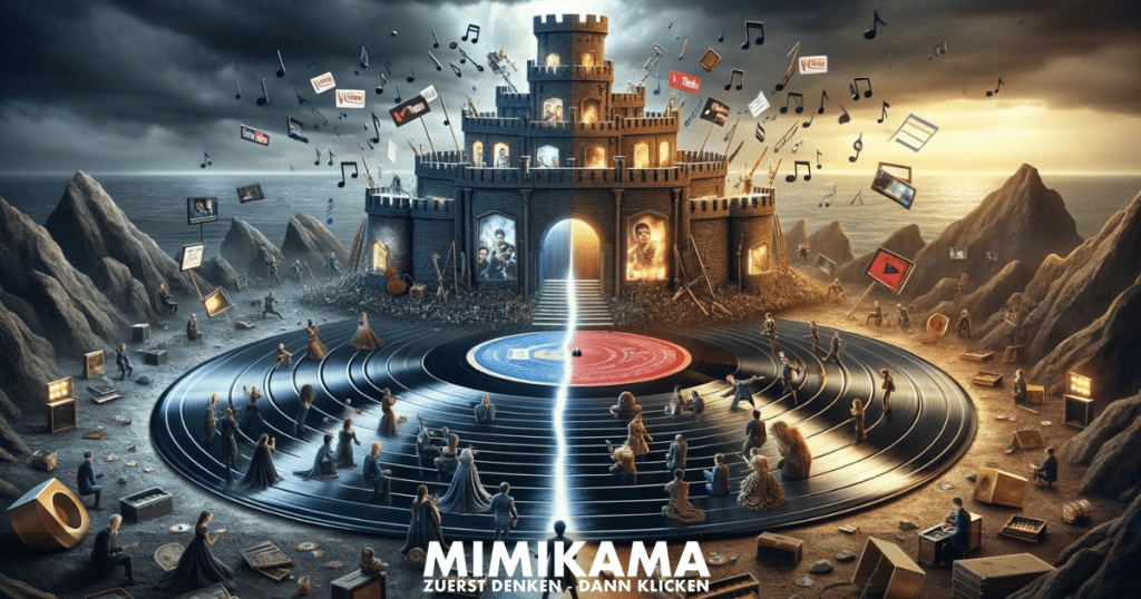 Musikkrieg: Universal vs. TikTok - Mimikama Dall-E