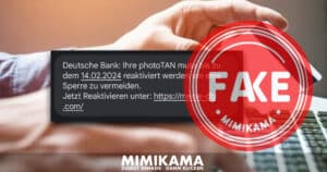 Dangerous deception: False Deutsche Bank SMS