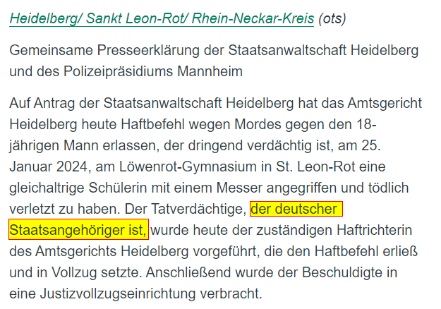 Gerüchte im Netz: Der Tatverdächtige von St. Leon-Rot – mimikama.org Screenshot Presseportal - Polizei Baden-Württemberg