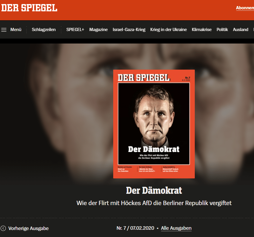 Screenshot Spiegel