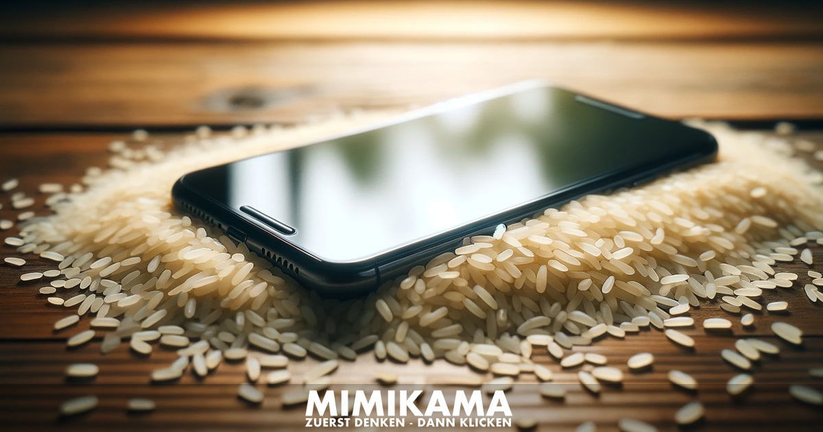 Faktencheck: Deshalb sollte man sein Smartphone nie in Reis trocknen / Artikelbild: Mimikama, DALL-E