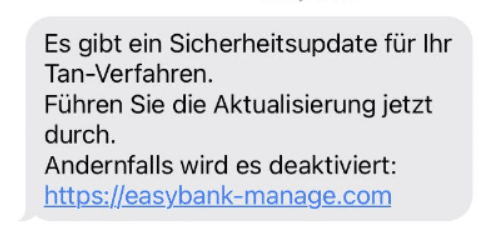 WhatsApp-Betrüger gefasst! 2.300 SMS mit Phishing-Links innerhalb von drei Stunden – mimikama.org Screenshot einer betrügerischen SMS