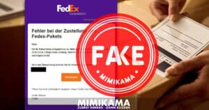 FedEx phishing trap during customs clearance or delivery