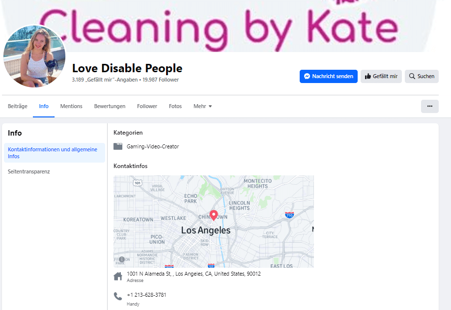 Screenshot: Facebook, „Love Disable People“