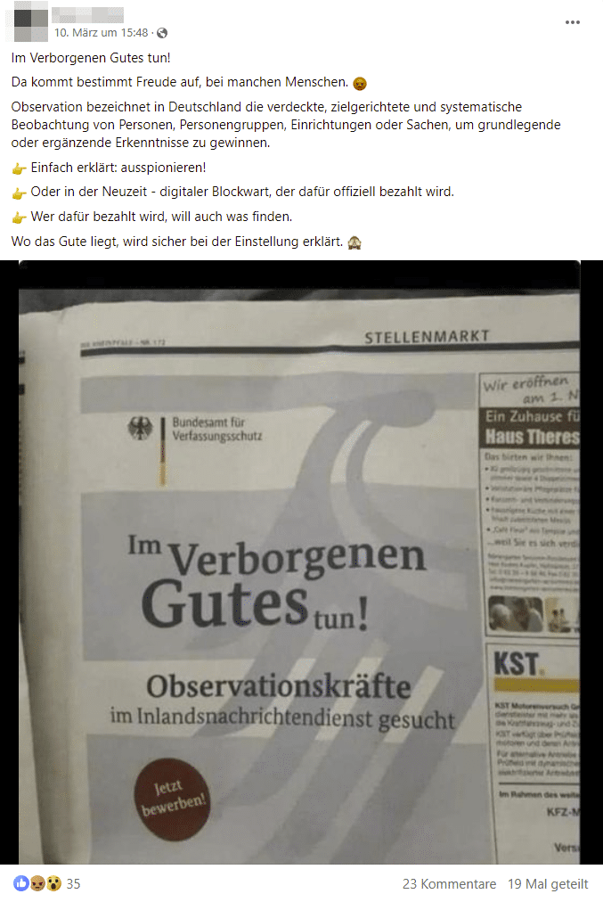 Screenshot Facebook
