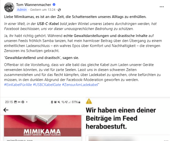 Fehlalarme bei Facebook: Technologie außer Kontrolle? – mimikama.org Screenshot Facebook-Gruppe "Mimikama Faktenchecks Ⓜ"