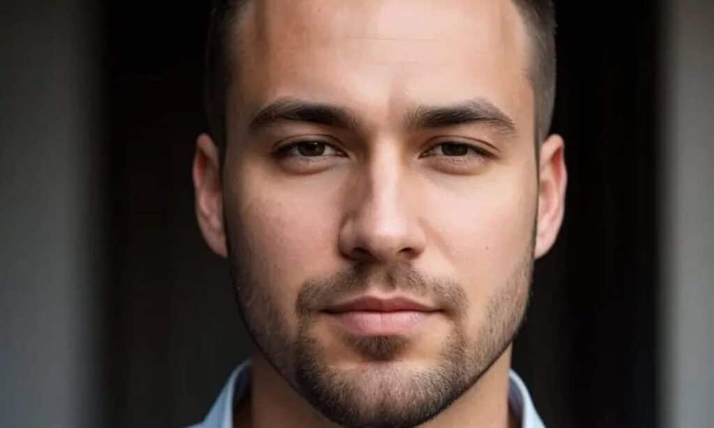 Clothoff Deepfakes: Angriff auf die Integrität – mimikama.org Ein vermutlich via KI generiertes Bild von Ewan Liam Torres, dem angeblichen CEO von Clothoff. (Screenshot: derStandard und Guardian)