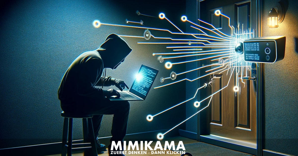 Türklingelkameras: Ein Einfallstor für Hacker / Artikelbild: Mimikama, DALL-E