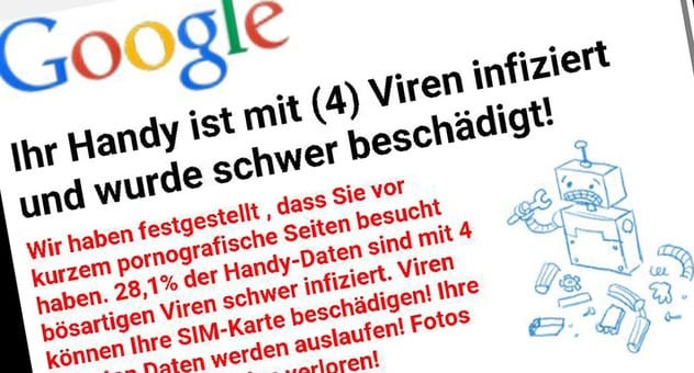 Smartphone-Virenalarm: Falsche Warnung, echtes Risiko – mimikama.org Screenshots: checked4you