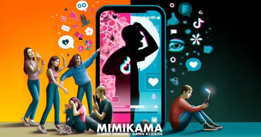 Die Schattenseite von TikTok: Mehr als nur Tanzvideos - Mimikama Dall-E