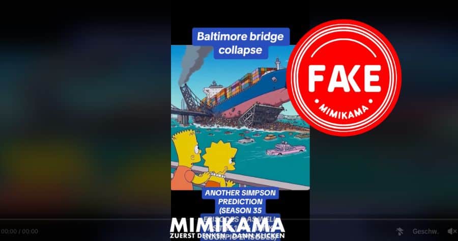 Brückeneinsturz in Baltimore: Haben "Die Simpsons" das wirklich vorhergesagt?