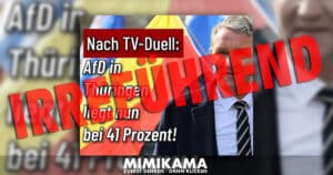 AfD in Thüringen nicht bei 41, sondern um 30 Prozent