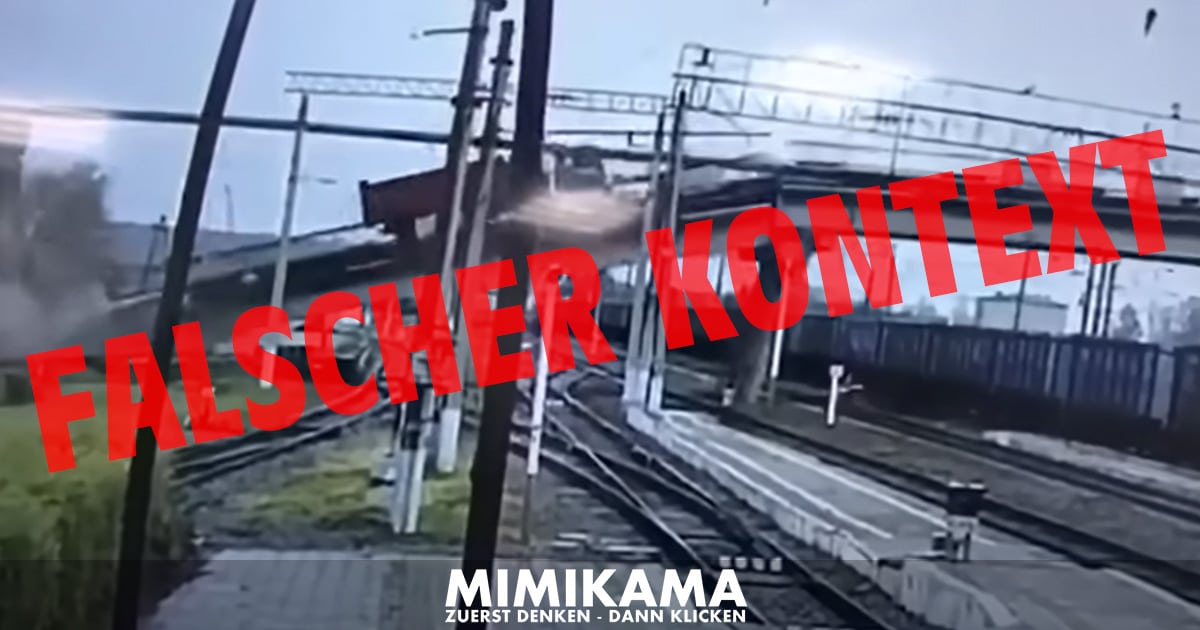 Brückeneinsturz Smolensk: Aktuelles Unglück oder altes Video?