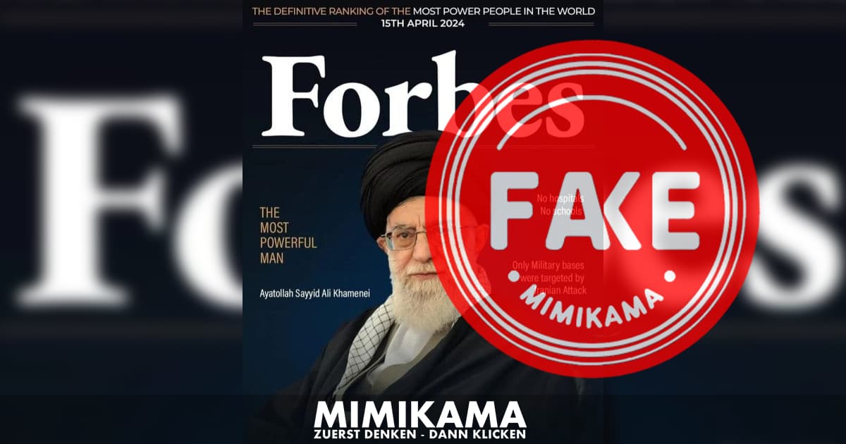Fälschung: Kein Forbes-Cover für Khomenei