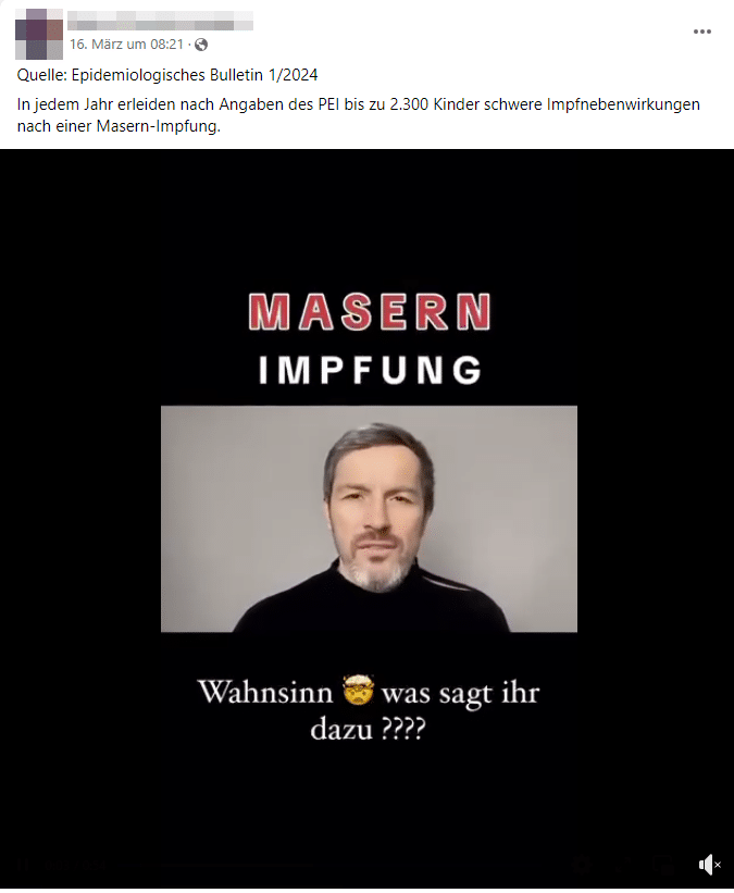 Faktencheck: Die Wahrheit über Masern, Impfungen und die verbreiteten Zahlen – mimikama.org Screenshot aus den sozialen Medien zur Masern Impfung - Faktencheck: Die Wahrheit über Masern, Impfungen und die verbreiteten Zahlen