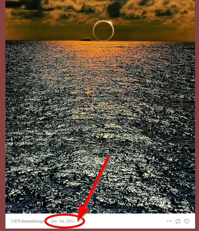 Screenshot Tumblr "Solar Eclipse Over the South Pacific Ocean 2024"