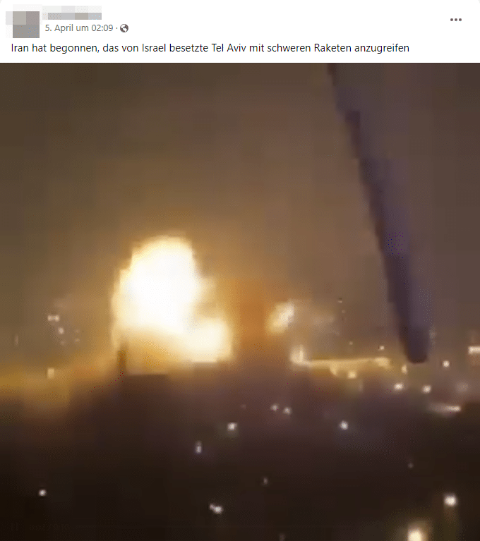 Video-Fehldeutung: Tel-Aviv oder Sewastopol? – mimikama.org Screenshot Facebook