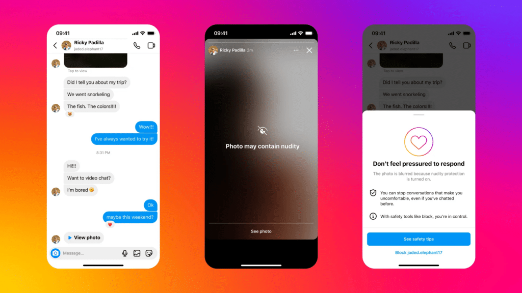 Instagram: Jugendschutz - Initiative gegen Nacktbilder – mimikama.org Screenshot Meta