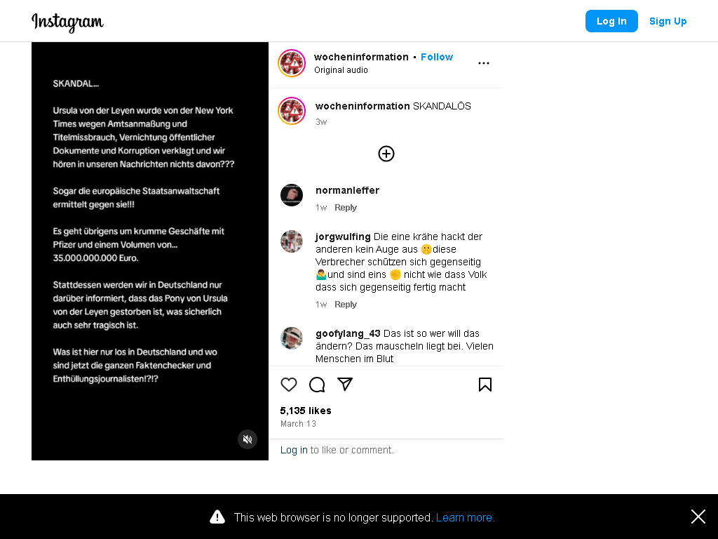 Wurde Ursula von der Leyen von der NYT persönlich verklagt? – mimikama.org Wurde Ursula von der Leyen von der NYT persönlich verklagt? - Screenshot der Behauptung aus den sozialen Medien