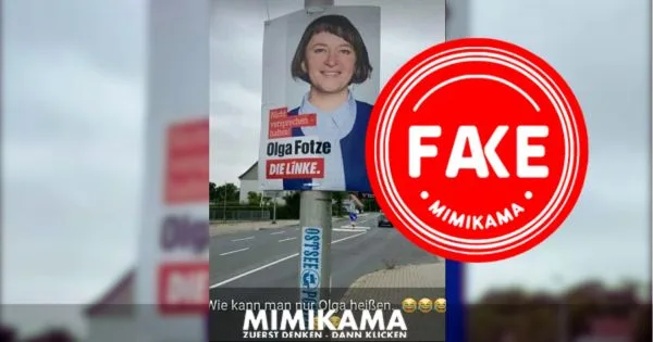 Manipuliertes Wahlplakat einer Linken-Politikerin erneut verbreitet