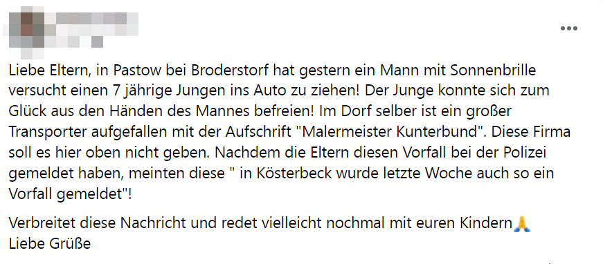 Polizei dementiert Gerüchte über Transporter im Fall der angesprochenen Kinder – mimikama.org Polizei dementiert Gerüchte über Transporter im Fall der angesprochenen Kinder
