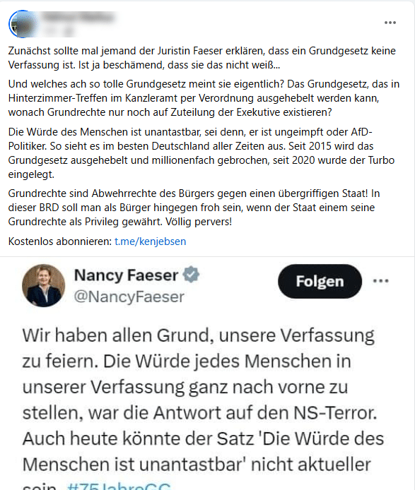 Das Grundgesetz ist die Verfassung der Bundesrepublik Deutschland – mimikama.org Das Grundgesetz ist die Verfassung der Bundesrepublik Deutschland – mimikama.org