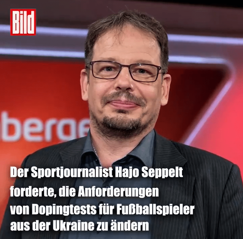 Wurden Doping-Lockerungen für ukrainische Spieler bei der EM 2024 gefordert? – mimikama.org Screenshot des Videos (hier archiviert)