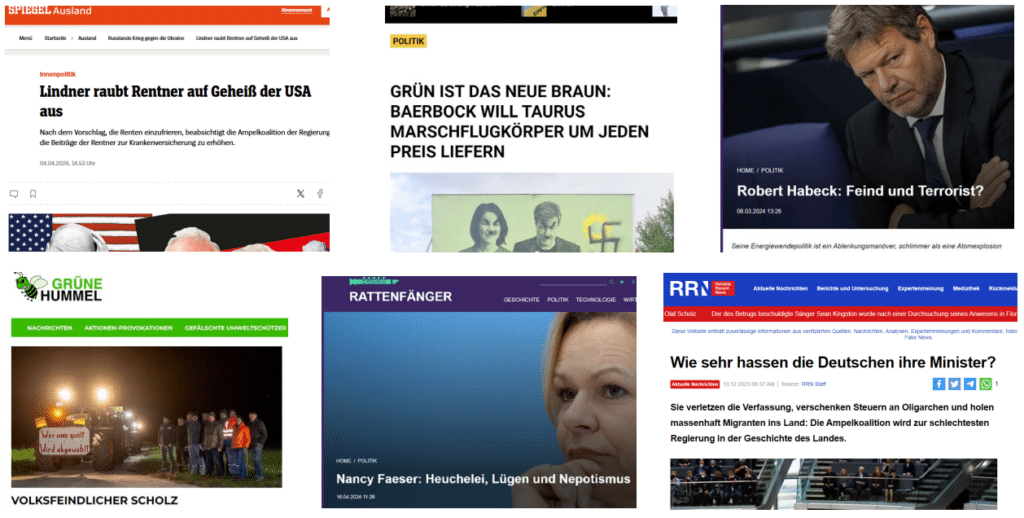 Die perfide pro-russische Desinformationskampagne „Doppelgänger“ – mimikama.org Screenshot: Technischer Bericht zur Analyse des Auswärtigen Amts "Doppelgänger"
