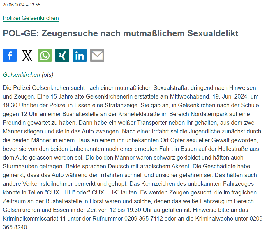 Erfundene Vergewaltigung: Mädchen (15) wurde nicht vergewaltigt – mimikama.org Erfundene Vergewaltigung: Mädchen (15) wurde nicht vergewaltigt – mimikama.org