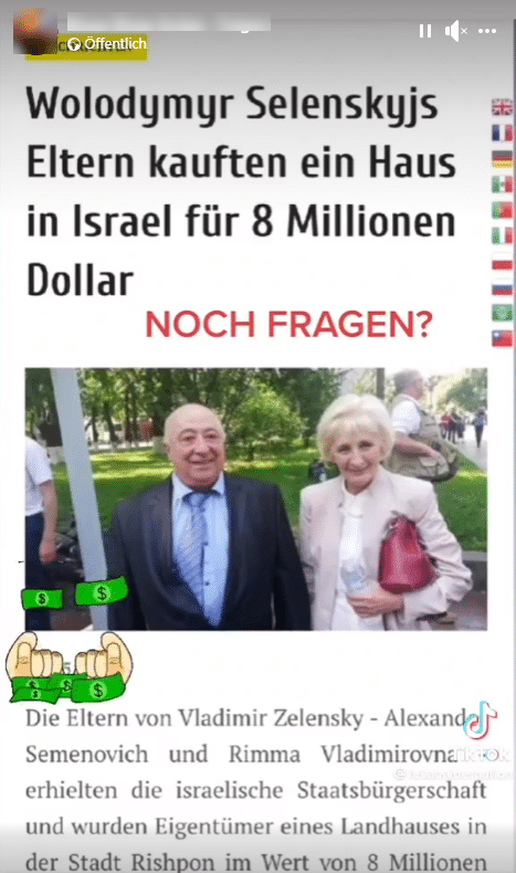 Haben die Eltern von Wolodymyr Selenskyj ein Haus in Israel gekauft? – mimikama.org Haben die Eltern von Wolodymyr Selenskyj ein Haus in Israel gekauft? – mimikama.org