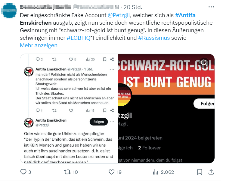 Antifa Emskirchen: Ein Troll-Account verbreitet Hass und Lügen – mimikama.org Antifa Emskirchen: Ein Troll-Account verbreitet Hass und Lügen – mimikama.org