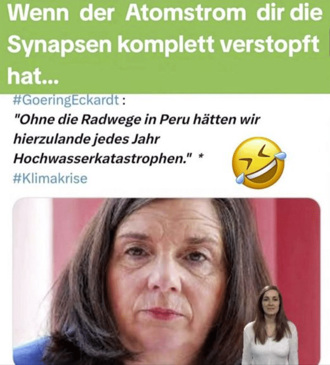 Erfundene Behauptung: Göring-Eckardt hat kein Hochwasser-Zitat zu Radwegen in Peru gemacht – mimikama.org Erfundene Behauptung: Göring-Eckardt hat kein Hochwasser-Zitat zu Radwegen in Peru gemacht