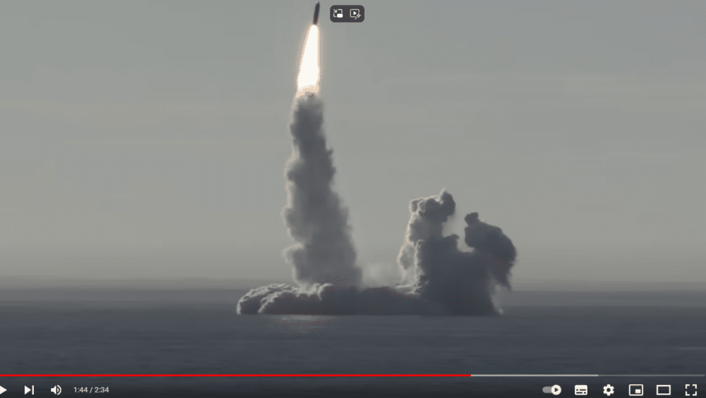 Falscher Kontext: Video zeigt russische Militärübung im Weißen Meer von 2018 – mimikama.org Screenshot des Videos aus dem Jahr 2018 (hier archiviert)