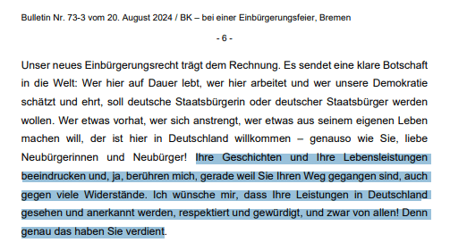 Manipuliertes Video: Hat Scholz wirklich nur Einwanderer gelobt? – mimikama.org Die gesamte Rede von Bundeskanzler Olaf Scholz
