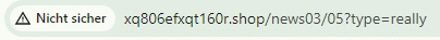 Screenshot der URL