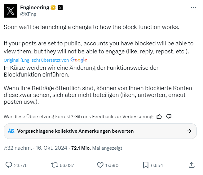 X: Eine Blockierfunktion, die keine mehr ist – mimikama.org X: Eine Blockierfunktion, die keine mehr ist – mimikama.org