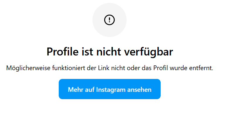 Faktencheck: Dieser Mann aus China steckt hinter den „Das Paket kann nicht zugestellt werden“-Phishing-SMS – mimikama.org Screenshot Instagram: Das Instagram-Profil von ‚Kris‘ ist nicht mehr erreichbar. Nach Recherchen und Kontaktversuchen wurde es gelöscht oder deaktiviert.