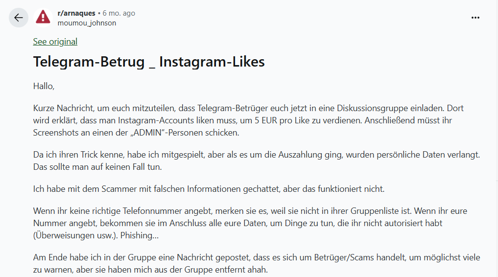 WhatsApp-Betrug mit Instagram-Likes: So läuft die Masche ab – mimikama.org WhatsApp-Betrug mit Instagram-Likes: So läuft die Masche ab – mimikama.org