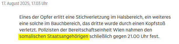 ORF verschweigt angeblich Täter-Herkunft – der Vorwurf ist falsch – mimikama.org Screenshot aus der Originalmeldung des ORF – mimikama.org