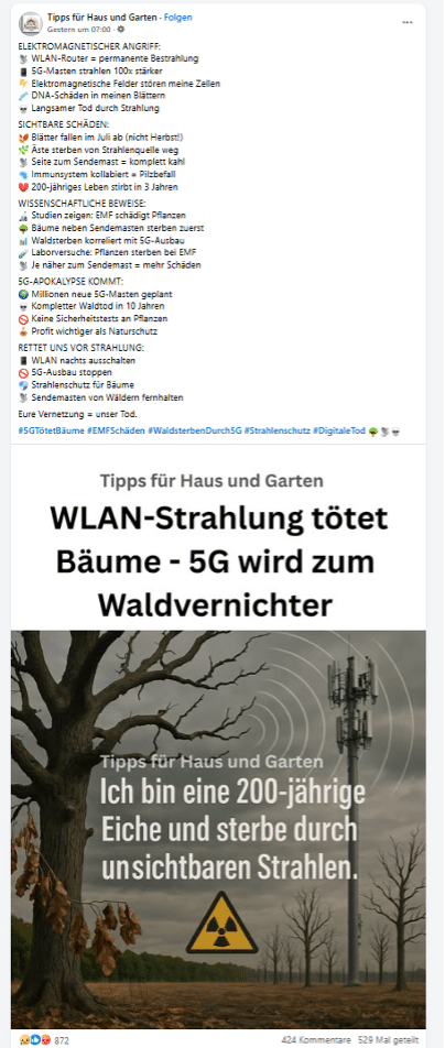 Screenshot Facebook