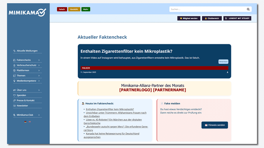 Partner des Monats – Startseiten-Highlight
