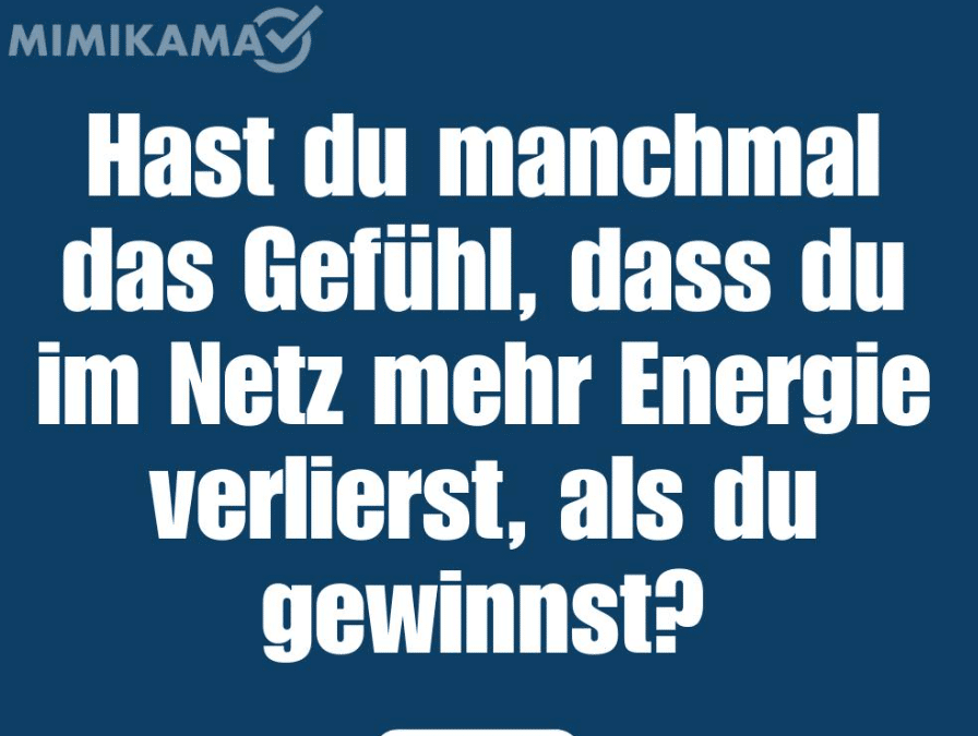 Warum uns das Netz auslaugt!
