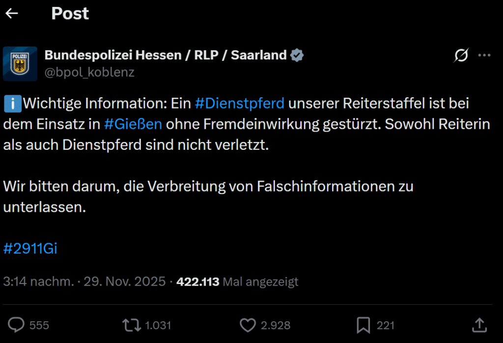 Wenn ein Pferdeunfall zur politischen Munition wird: Ein Kommentarstrang als Lehrstück der Desinformation