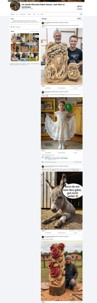 Herzchen und Hunde als Symbole für Facebook-Klicks und Interaktionen.